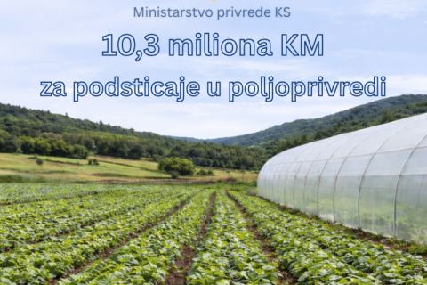 Za poljoprivredu i ruralni razvoj u 2026. godini osigurano 10,3 miliona KM